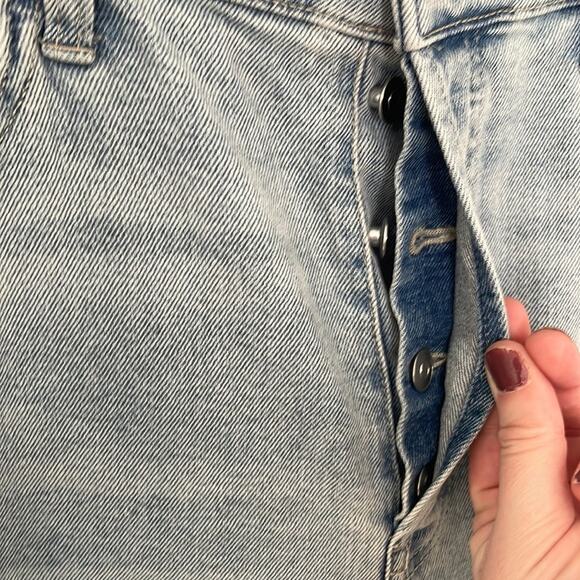 TARGET WILD FABLE Distressed Straight Leg Raw Edge Jeans Size 16 Long - Picture 4 of 8